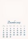 December 2025 // 2019 to 2046 // VIP Calendar // Basic Color // English