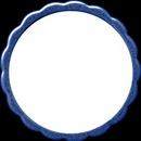 cadre bleu rond