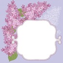 marco y florecillas lila.