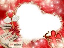Feliz San Valentín, cupido, corazón.