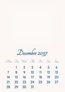 December 2037 // 2019 to 2046 // VIP Calendar // Basic Color // English