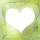 cadre coeur vert
