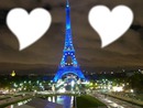 Paris torre eifel corações