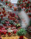 renewilly escalera con flores