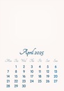 April 2025 // 2019 to 2046 // VIP Calendar // Basic Color // English