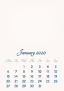 January 2020 // 2019 to 2046 // VIP Calendar // Basic Color // English