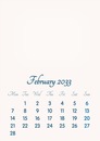 February 2033 // 2019 to 2046 // VIP Calendar // Basic Color // English