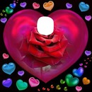 corazon y rosa