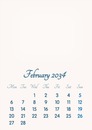 February 2034 // 2019 to 2046 // VIP Calendar // Basic Color // English