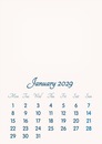 January 2029 // 2019 to 2046 // VIP Calendar // Basic Color // English