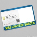 Miss Universe Sweden Card