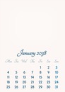January 2038 // 2019 to 2046 // VIP Calendar // Basic Color // English