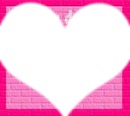 cadre rose avec <3 coeur