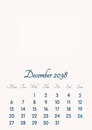 December 2038 // 2019 to 2046 // VIP Calendar // Basic Color // English