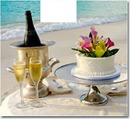 champagne sur la plage