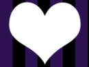Coeur Violet Et Noir