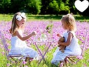 Enfants et fleurs