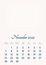 November 2022 // 2019 to 2046 // VIP Calendar // Basic Color // English
