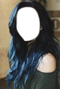 Jade cheveux bleu