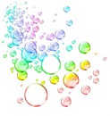 bulles multicolores