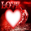 Love, corazón rojo, 1 foto