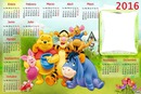 calendario de winnie the pooh 2016