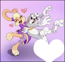 Lola Bunny end Bugs Bunny I Love You