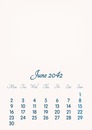 June 2042 // 2019 to 2046 // VIP Calendar // Basic Color // English
