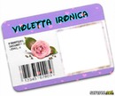 Carteirinha de fã da Violetta Irônica