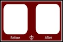 Before &After Red Frame