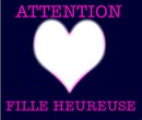 attention fille heureuse