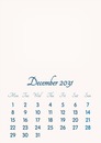 December 2031 // 2019 to 2046 // VIP Calendar // Basic Color // English