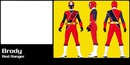 power rangers ninja steel rouge
