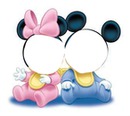 Minnie y Mikey bebes