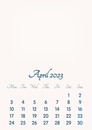 April 2023 // 2019 to 2046 // VIP Calendar // Basic Color // English