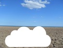 nuage sur le sable