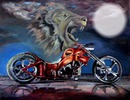 moto et lion