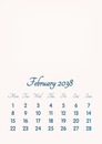 February 2038 // 2019 to 2046 // VIP Calendar // Basic Color // English