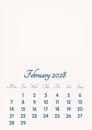 February 2028 // 2019 to 2046 // VIP Calendar // Basic Color // English