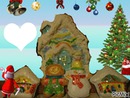 Village de Noel peint par Gino Gibilaro avec coeur et deco de picmix