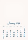 January 2039 // 2019 to 2046 // VIP Calendar // Basic Color // English