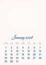 January 2024 // 2019 to 2046 // VIP Calendar // Basic Color // English
