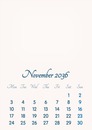 November 2036 // 2019 to 2046 // VIP Calendar // Basic Color // English