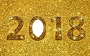 bonne année 2018 dorée