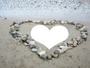coeur sur le sable