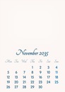 November 2035 // 2019 to 2046 // VIP Calendar // Basic Color // English