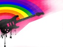 guitara de arcoiris