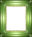 cadre vert avec dorure