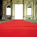 la porte, fenetres et tapie rouge