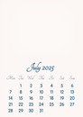 July 2025 // 2019 to 2046 // VIP Calendar // Basic Color // English